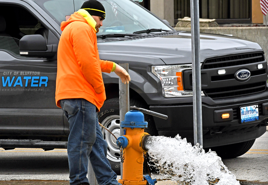 Bluffton Water Departmet 2022 hydrant flushing schedule News Banner