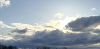 As the front moves in …