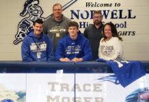 Norwell seniors Moser, Mishler sign to Saint Francis University to play football and tennis