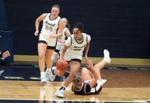 Knights fight through Eagles 3-2 defense, uses their own 1-3-1 in 29-point victory