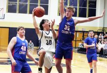 Patriots down Knights with three-point shooting