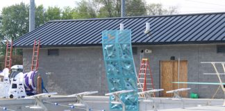 Going vertical at the pool