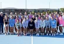 Knights clinch share of Northeast 8 girls’ tennis title with win vs. Eagles