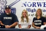 Norwell cheerleader Carli Fausz signs with Trine Thunder