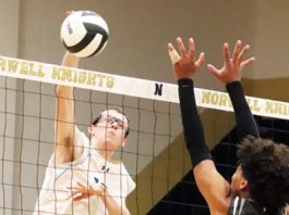 Knights drop in three sets to unbeaten Lions, but played strong in 2nd and 3rd sets