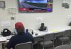 Emergency Operations Center set up for weather