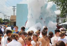 Foam in the sun