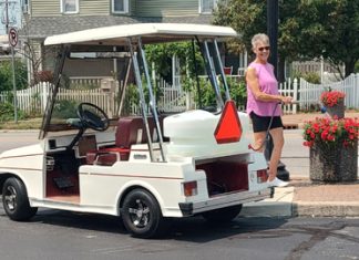 Ossian introduces new golf cart for watering plants