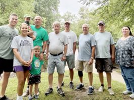 Rotarians working in the community