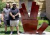 Three new sculptures now at Parlor City Plaza