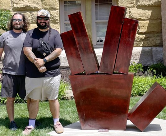 Three new sculptures now at Parlor City Plaza