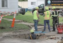 Lead lines on Miller Street