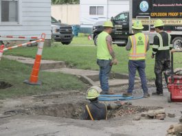 Lead lines on Miller Street