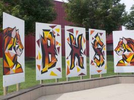 Bluffton High School celebrates student mural