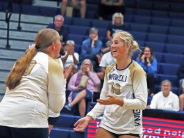 Knights starting to find groove in fifth straight volleyball victory