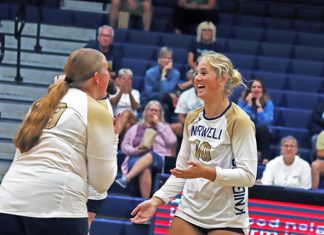 Knights starting to find groove in fifth straight volleyball victory