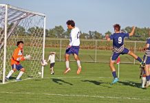 Patriots win physical boys’ soccer match with the Knights