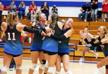 Raiders take down Tigers in nail-biting 5-set match