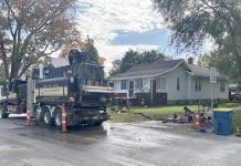 Work on Wabash Street