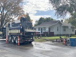 Work on Wabash Street